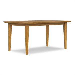 Colby Oak 60 inch x 36 inch Rectangle Contemporary Modern Dining Table in Oak