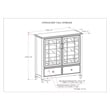 Simpli Home Connaught Solid Wood Storage Cabinet in Antique White