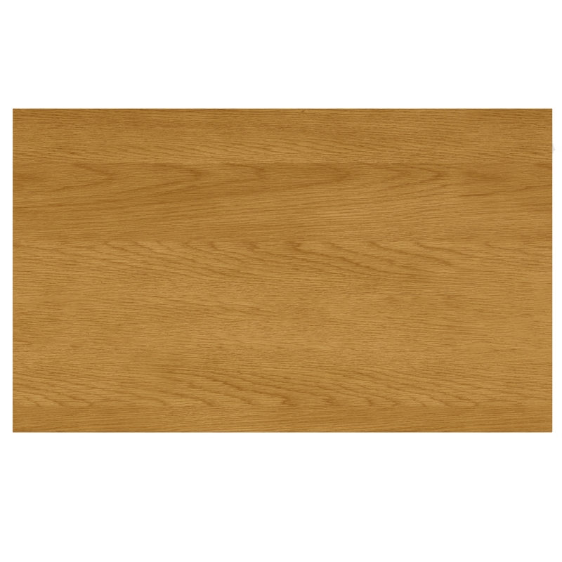 Simpli Home Wilson Rectangle Contemporary Wood Dining Table in Oak Brown