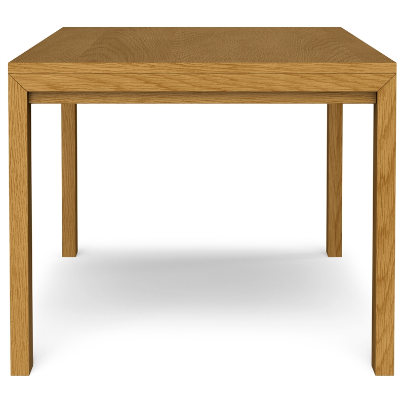 Simpli Home Wilson Rectangle Contemporary Wood Dining Table in Oak Brown
