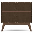 Simpli Home Clarkson Bottle Solid Wood Wine Cabinet in Natural Aged Brown