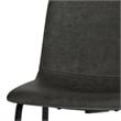 Warner/Draper 5 Pc Dining Set with 4 Chairs in Gray PU faux leather &66