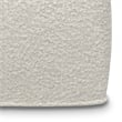 Chantal Contemporary Square Pouf in Ivory Boucle