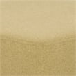 Brock 17 inch Wide Contemporary Footstool in Dijon Yellow Linen Look Fabric