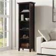 Amherst 24 inch Wide Solid Wood Transitional 5 Shelf Bookcase in Hickory Brown