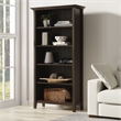 Amherst 36 inch Wide Solid Wood Transitional 5 Shelf Bookcase in Hickory Brown