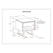 Simpli Home Lowry Solid Wood & Metal End Side Table in Natural/Black