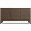 Simpli Home Harper 3-Door Solid Wood Sideboard Buffet/Storage in Walnut Brown