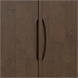 Simpli Home Harper 2-Door Solid Wood Sideboard Buffet/Storage in Walnut Brown