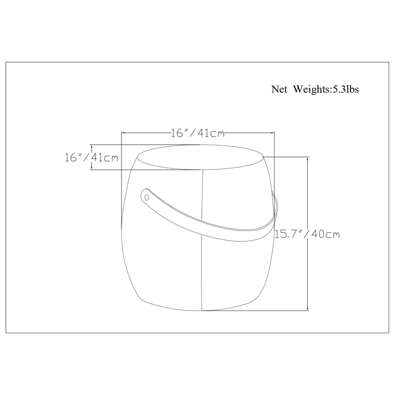 Ramsay 16 inch Wide Contemporary Irregular Footstool in Taupe Linen Look Fabric