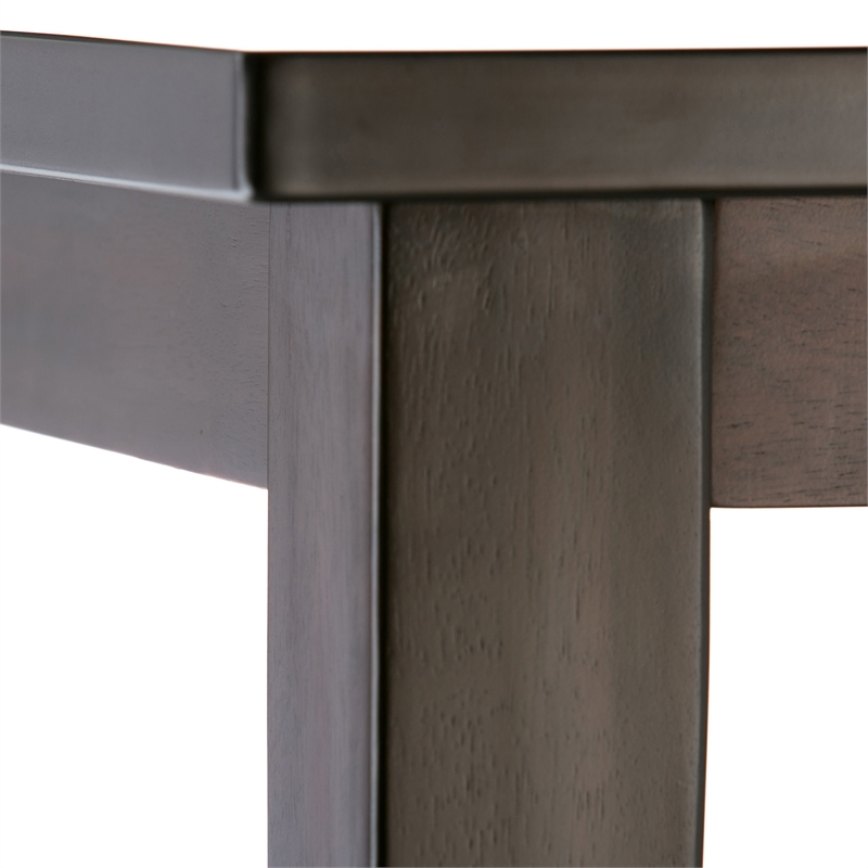 Warner/Eastwood Modern 9Pc Dining Set with 8Dining Chairs in Gray Faux Leather