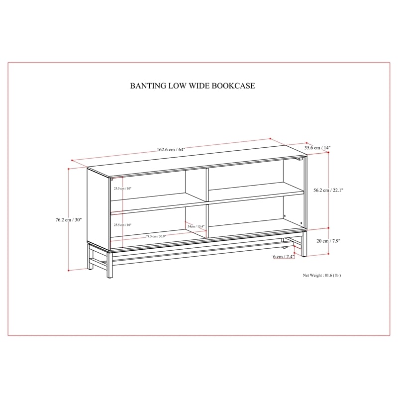 Banting SOLID HARDWOOD 30x64
