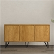 Hunter 60 inch x 18 inch Rectangle Industrial Sideboard Buffet in Oak Veneer