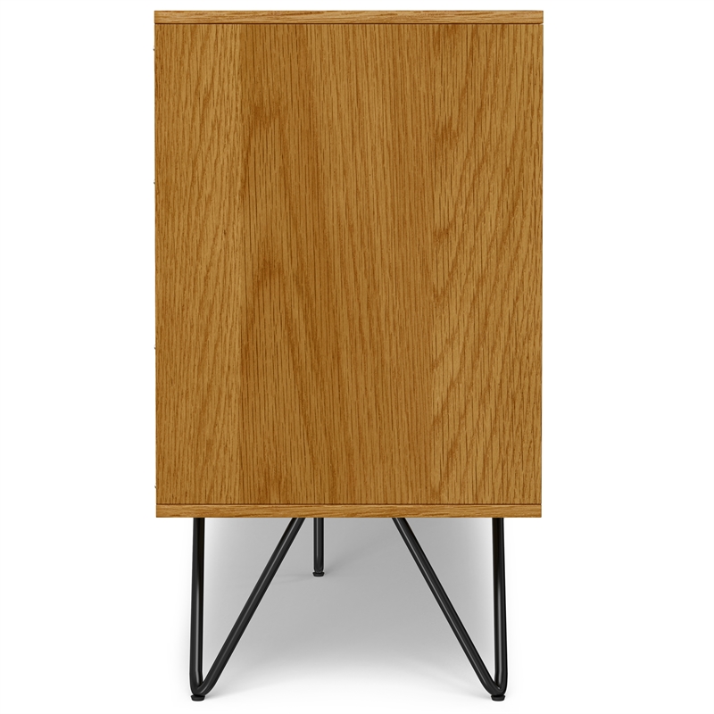 Hunter 60 inch x 18 inch Rectangle Industrial Sideboard Buffet in Oak Veneer
