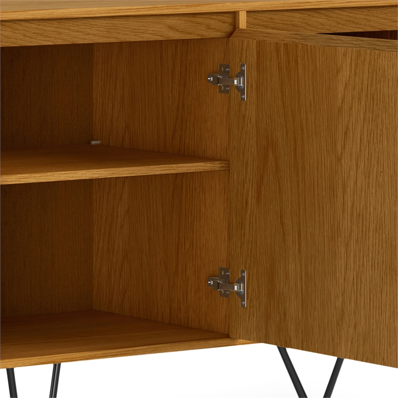 Hunter 60 inch x 18 inch Rectangle Industrial Sideboard Buffet in Oak Veneer