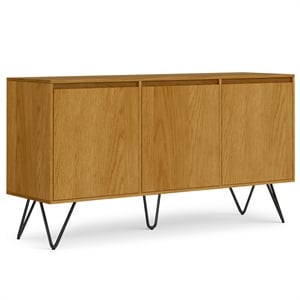 Hunter 60 inch x 18 inch Rectangle Industrial Sideboard Buffet in Oak Veneer