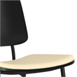 Hayley  Modern Urban Dining Chair (Set of 2) in Cream Vegan Faux Leather