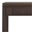 Hollander SOLID WOOD Contemporary 38 inch Wide Small Desk in Warm Walnut Brown