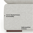Simpli Home Jasmine Corner Sofa Module in Performance Fabric