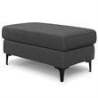 Ava Ottoman in Tightly Woven Performance Fabric
