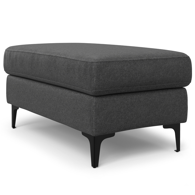 Ava Ottoman in Tightly Woven Performance Fabric