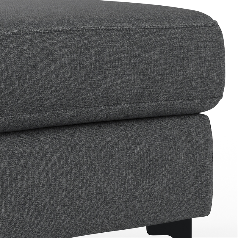 Ava Ottoman in Tightly Woven Performance Fabric