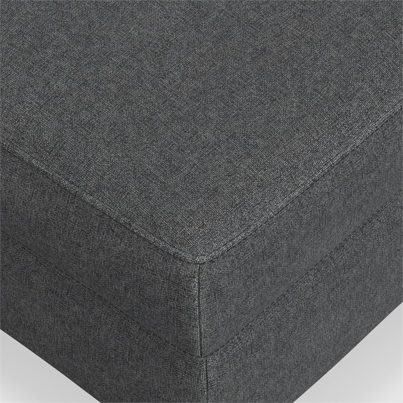 Ava Ottoman in Tightly Woven Performance Fabric