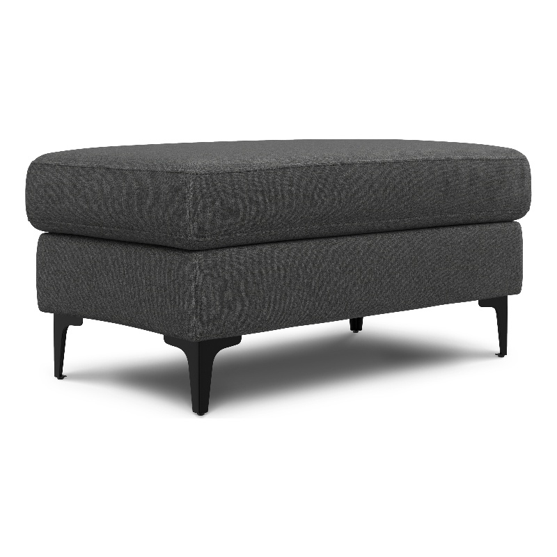 Ava Ottoman in Tightly Woven Performance Fabric