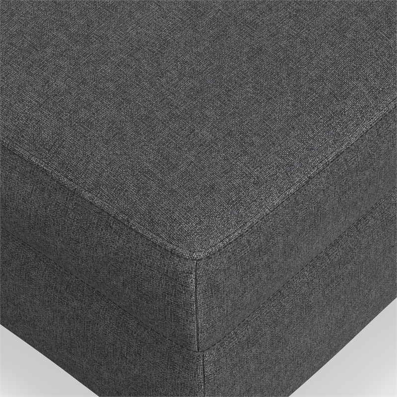 Ava Large Rectangular Ottoman in Tightly Woven Performance Fabric