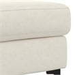 Ava Ottoman in Tightly Woven Performance off white Fabric