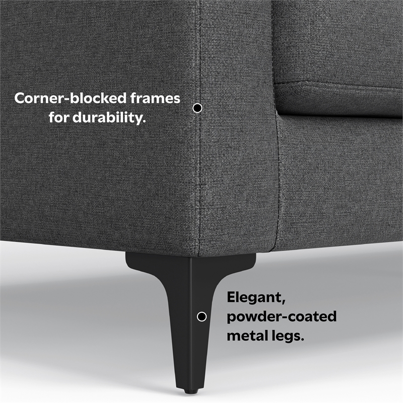 SIMPLI HOME Ava 90-inch Sofa in Tightly Woven Performance Fabric