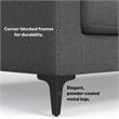 SIMPLI HOME Ava 90-inch Sofa in Tightly Woven Performance Fabric