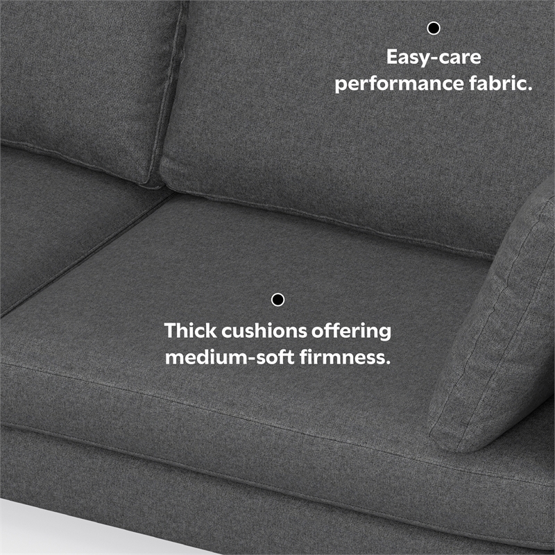 SIMPLI HOME Ava 90-inch Sofa in Tightly Woven Performance Fabric