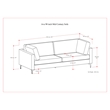 SIMPLI HOME Ava 90-inch Sofa in Tightly Woven Performance Fabric