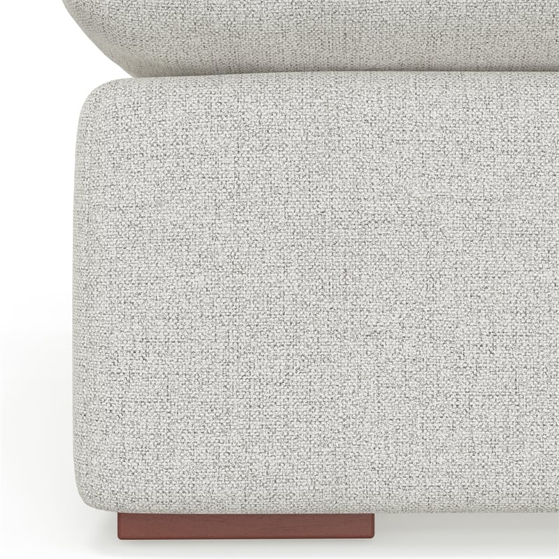 Simpli Home Jasmine Center Armless Sofa Module in Performance Fabric