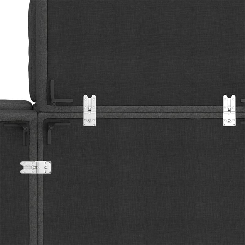 Simpli Home Ava Corner Sectional in Tightly Woven Performance Fabric