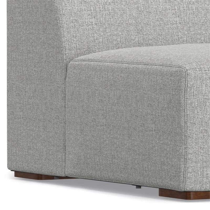 Rex Center Armless Sofa Module in Tightly Woven Performance Fabric