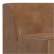 Simpli Home Rex Center Armless Sofa Module in Genuine Leather