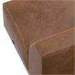 Simpli Home Rex Center Armless Sofa Module in Genuine Leather