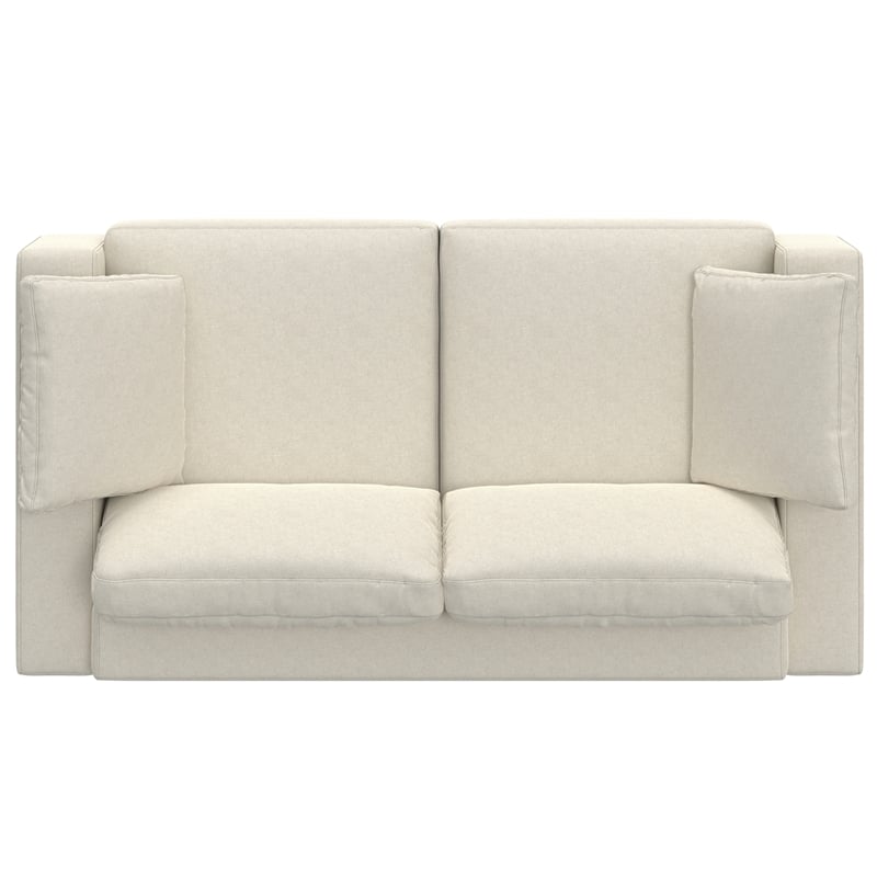 Charlie 78-inch Sofa in Tightly Woven Performance Fabric in Off white