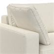 Charlie 78-inch Sofa in Tightly Woven Performance Fabric in Off white