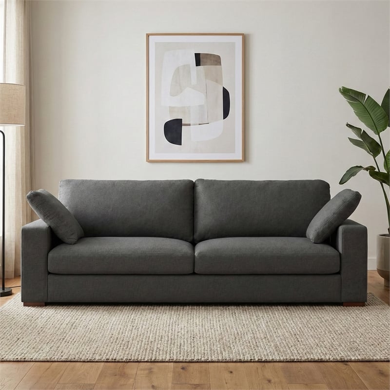 Charlie 96-inch Sofa in Tightly Woven Performance Fabric