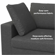 Charlie 96-inch Sofa in Tightly Woven Performance Fabric