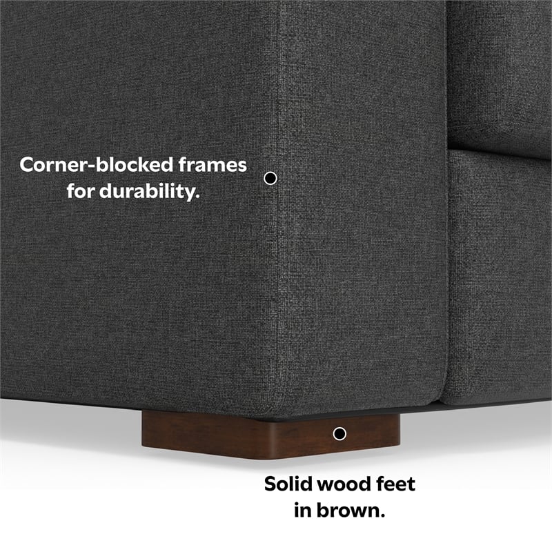 Charlie 96-inch Sofa in Tightly Woven Performance Fabric