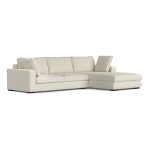 charlie right-facing sectional in tightly woven performance fabric