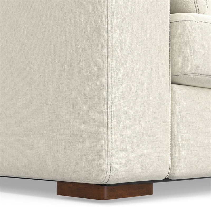 Charlie 96-inch Sofa in Tightly Woven off white Performance Fabric