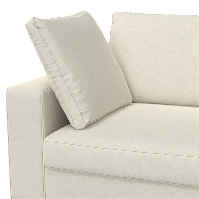 Charlie 96-inch Sofa in Tightly Woven off white Performance Fabric