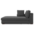 Simpli Home Charlie Left-Facing Sectional in Tightly Woven Performance Fabric