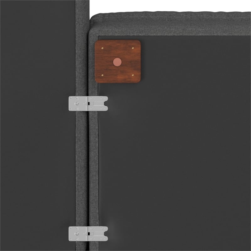 Simpli Home Charlie Left-Facing Sectional in Tightly Woven Performance Fabric