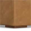 Simpli Home Rex Center Armless Sofa Module in Genuine Leather